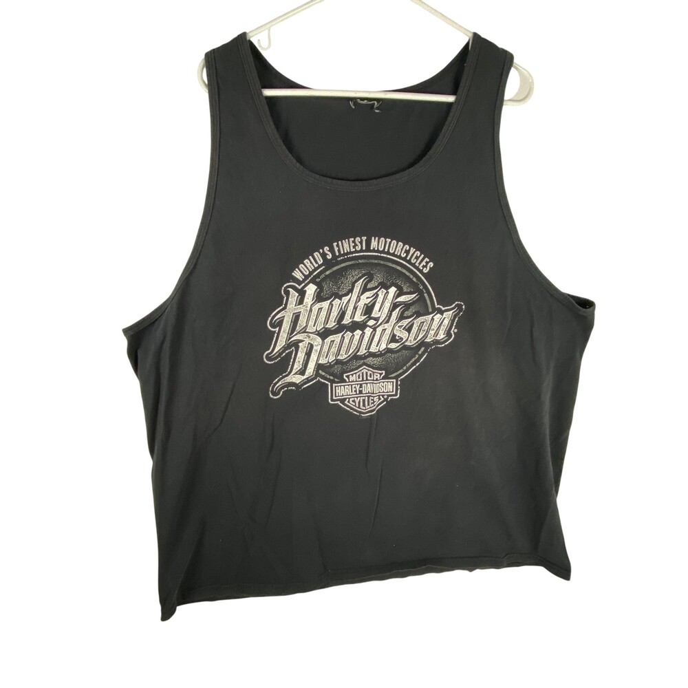 Harley-Davidson Shirt Mens 3XL Black White Lightning Tank Biker Chattanooga TN
